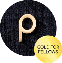Gold Propertymark 'P' lapel pin