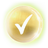 CA tick in gold circle