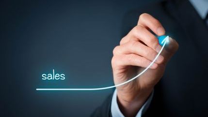 Sales progression arrow