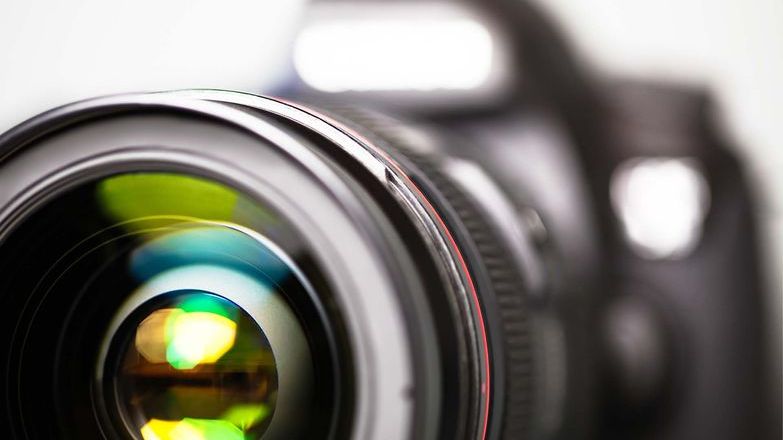 Close up of Digital SLR camera