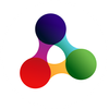 Connect trainagle logo element in white circle