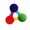 Connect trainagle logo element in white circle