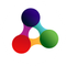 Connect trainagle logo element in white circle