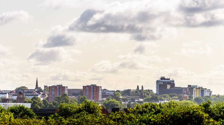 Northampton cityscape