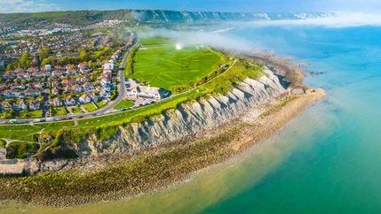 Folkestone East Cliff in Kent