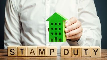 Stamp Duty written in wooden blocks