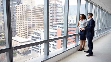 People on a viewing of a commercial property