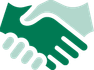 Handshake icon green.png