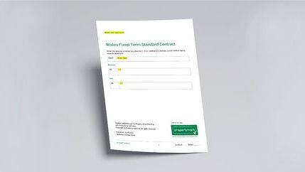First page of Propertymark's Welsh Occupation Contacts