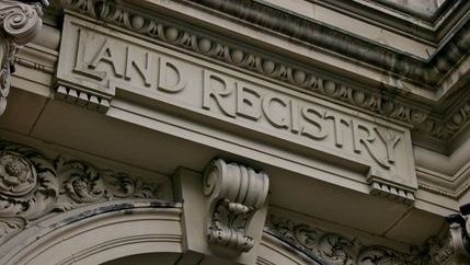 Land registry building sign