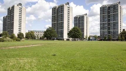 Tower blocks near Kennigton Park