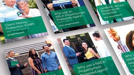 Selection of Propertymark's leaflets available on the shop