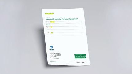 First page of Propertymark's AST agreement