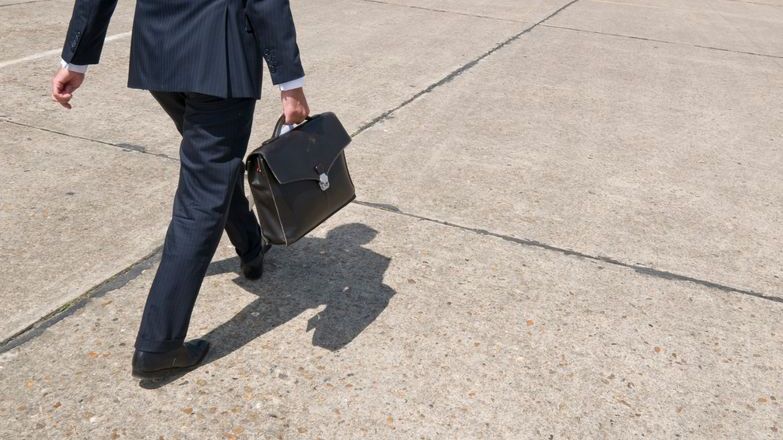 Man walking with briefcase