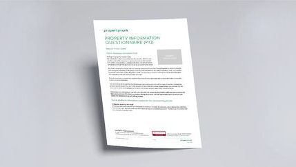 Propertymark Professional Information Questionnaire for sales