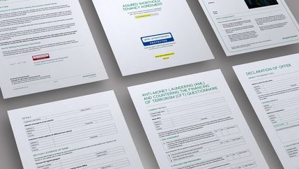 A selection of Propertymark forms and templates