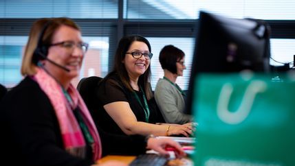 Propertymark team working at desk