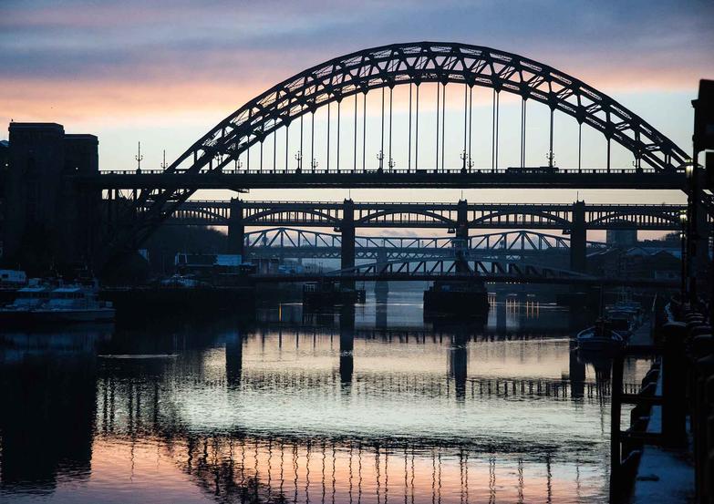 Bridges over rhe River Tyne in Newcastle