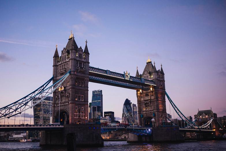 Tower bridge at night, London