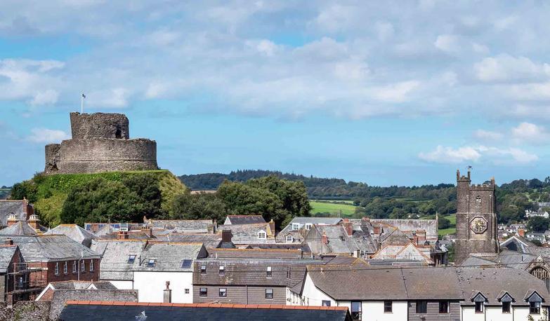 View of Launceston in Cornwall